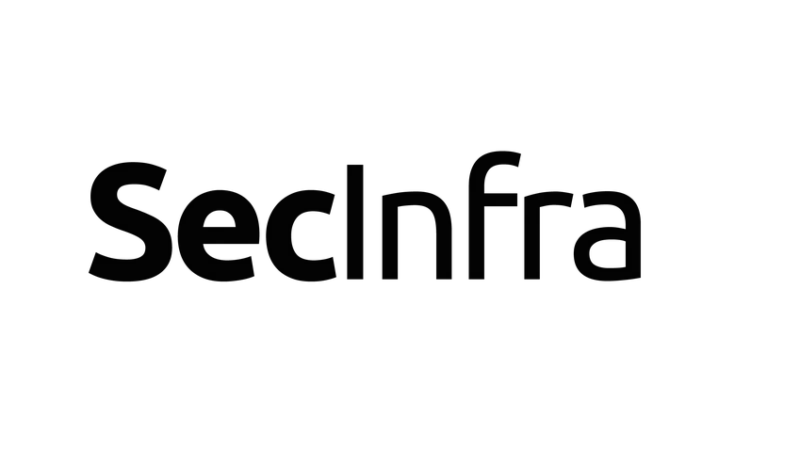 Logotipo da SECINFRA em preto com fundo branco