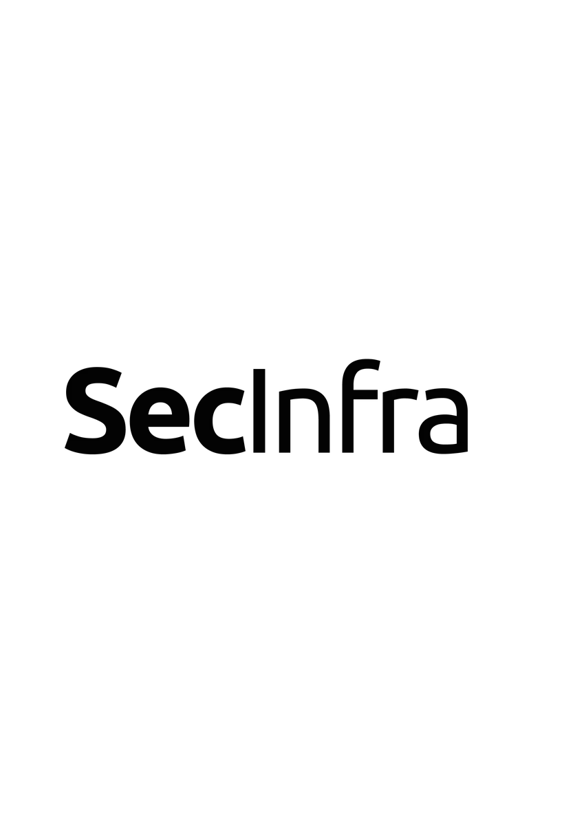 Logotipo da SECINFRA em preto com fundo branco