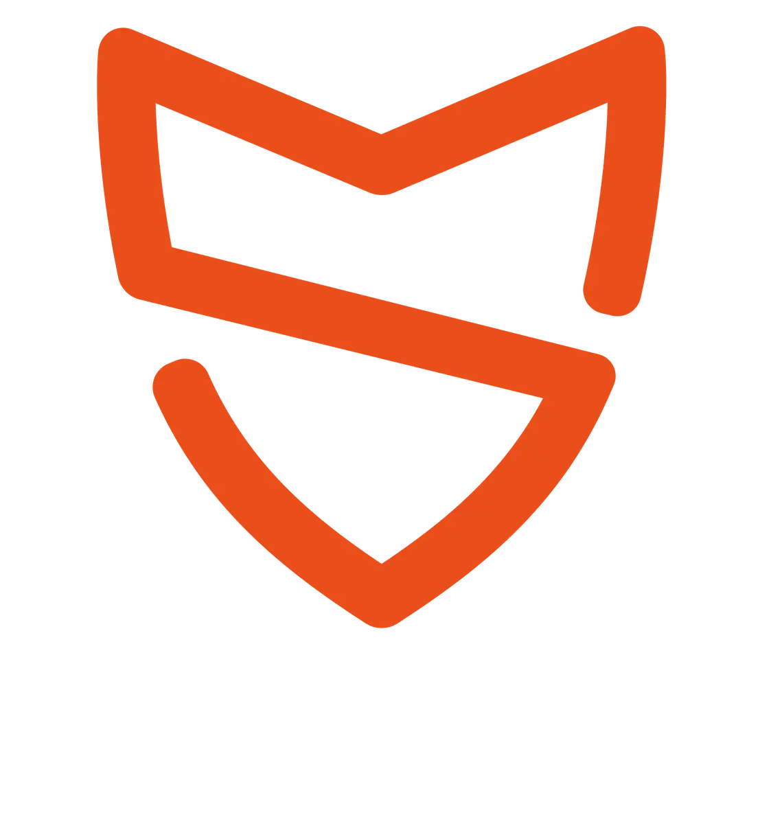 Logotipo da SecInfra com desenho estilizado de um rosto de raposa em laranja acima do nome SecInfra em branco